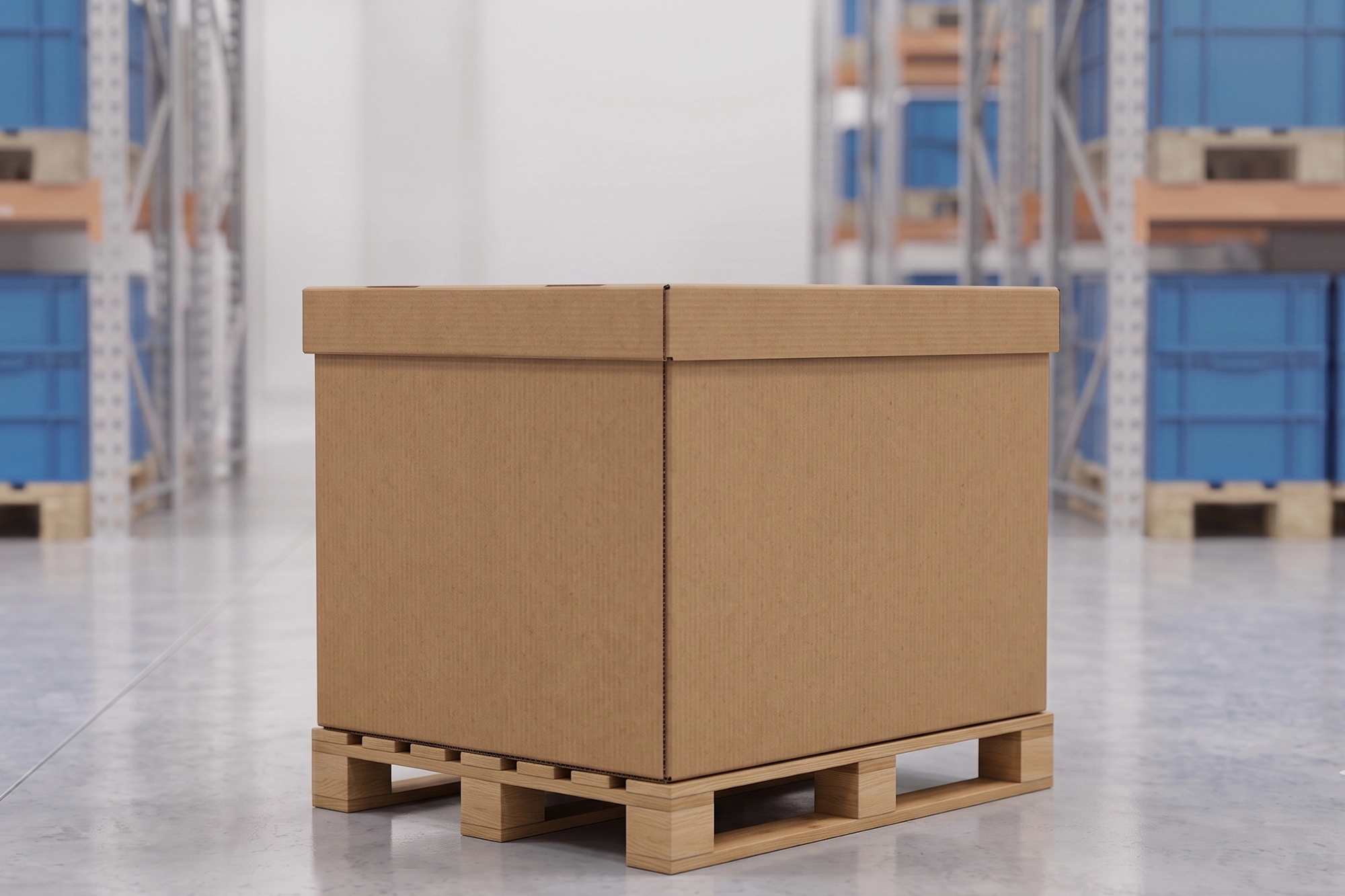 Caja tarima de cartón